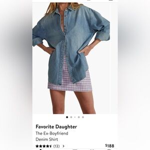 Favorite Daughter - Ex Boyfriend Denim Shirt XS